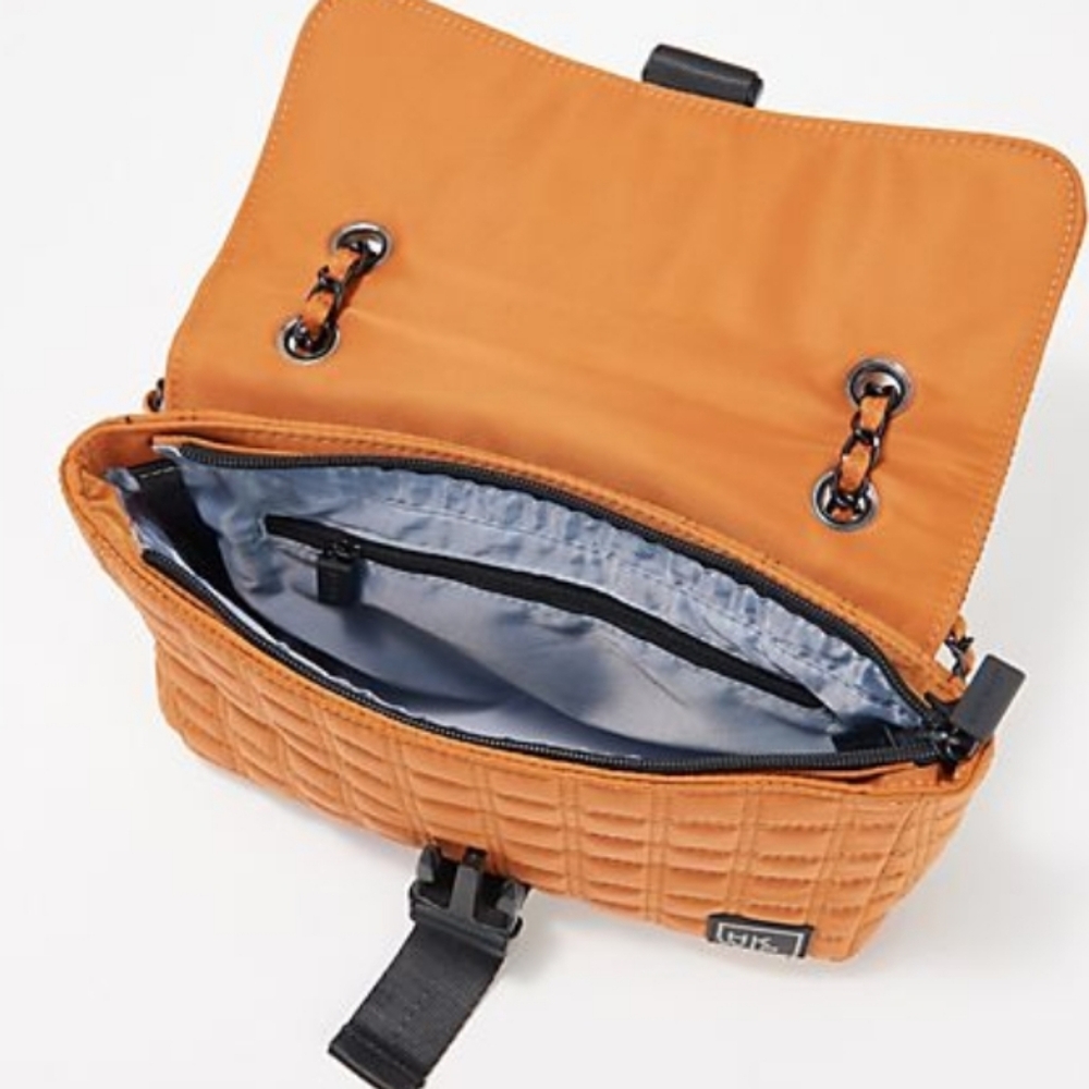 IHKWIP Quilted Flap Convertible Shoulder Bag w/ Chain Strap - Picture 4 of 6